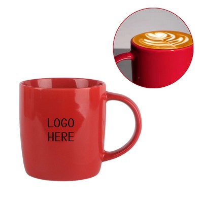 11.83 oz. Custom Red Ceramic Mug