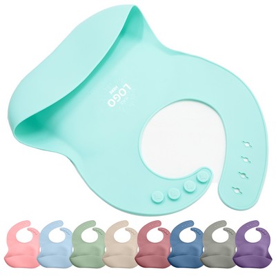 Custom Logo Silicone Baby Bibs