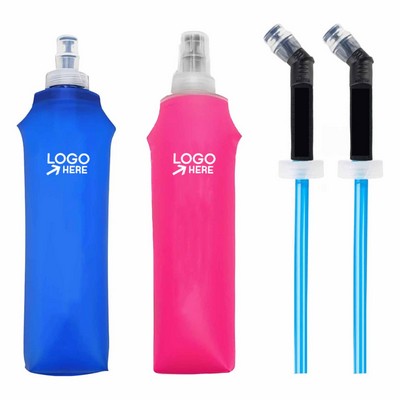 Collapsible Soft Water Bottles With Bite Valve
