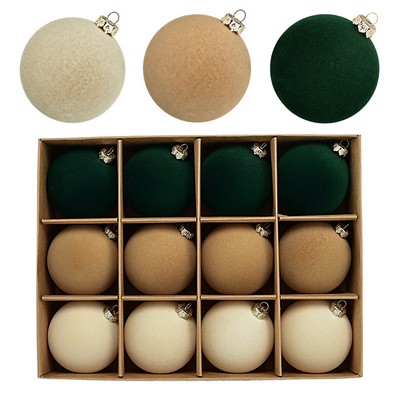 Velvet Christmas Ornament Ball Holiday Tree Decoration