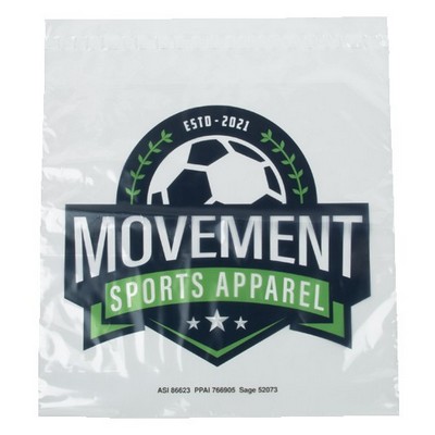 Clear Peel & Seal 2-Sided Plastic Bag (14.25" x 13.5")