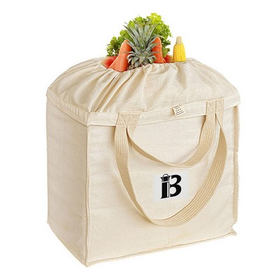 Foldable Reusable Canvas Shopping Tote Bag w/ Handles