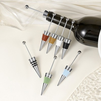 Beaded Wine Bottle Stopper Wedding Birthday Party Mini Gift Red Wine Preservation Seal