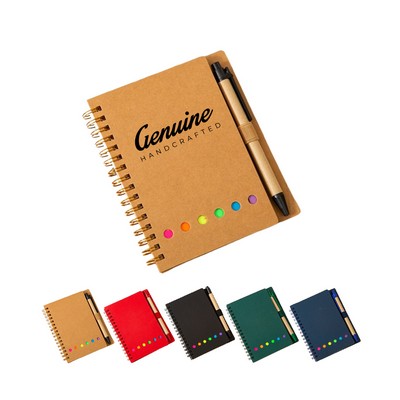 Spiral Notebook with Sticky Note