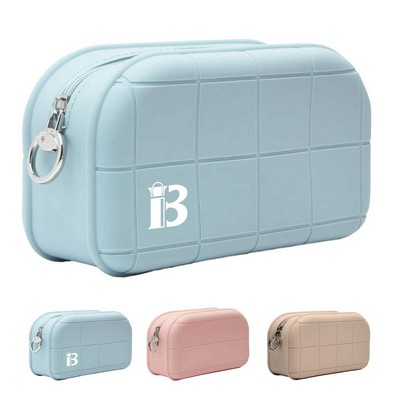 Waterproof Silicone Makeup Bag w/ Zipper