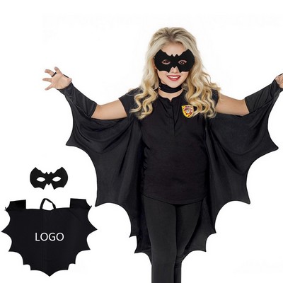 Halloween Children Party Batman Black Cloak Set