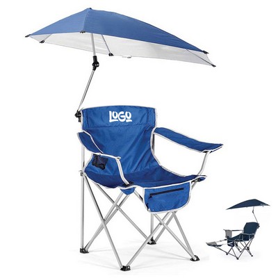 Portable Beach Chair W/ Adjustable Umbrella
