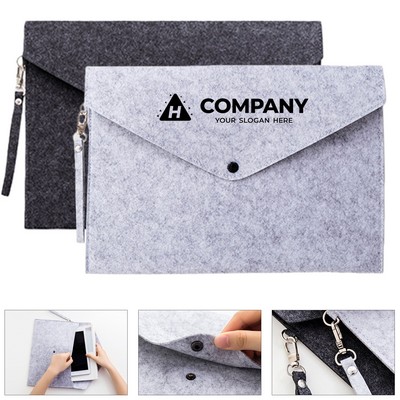 Felt Document Envelope Large Capacity