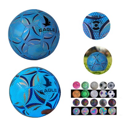 Fluorescent Football Glow In The Dark Size 5 Soccer Ball