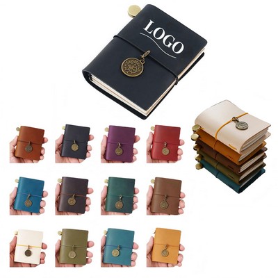 3" Handheld Classic Leather Notebook