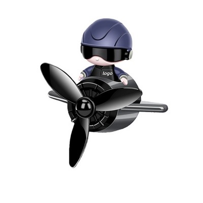 Kinetic Airplane Car Vent Diffuser with Gender-Neutral Fragrance
