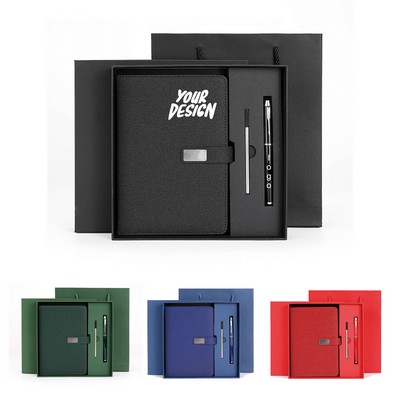 3-in-1 Notebook Pen Writing Gift Set w/ Refill