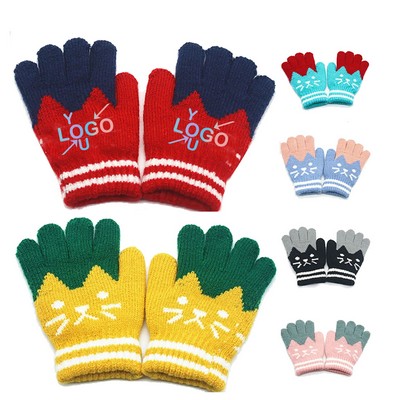 Children's Cartoon Cozy Mittens