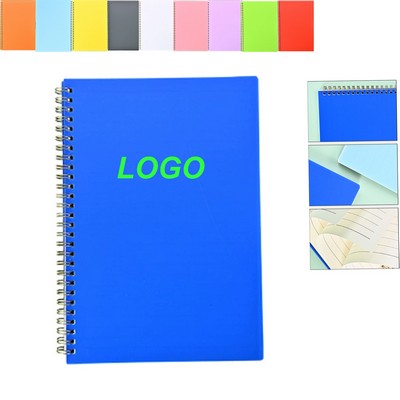 A5 Plastic Cover Notebook with Spiral Binding