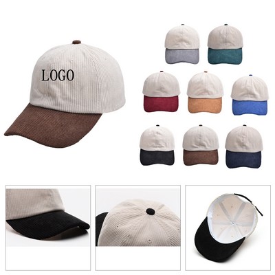 Solid Cord Contrast Ball Hat