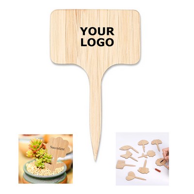 Wooden Plant Label Succulent Tag Plant Sign