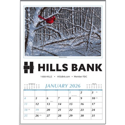 Larry Anderson Executive 12 Sheet Calendar w/Black Imprint