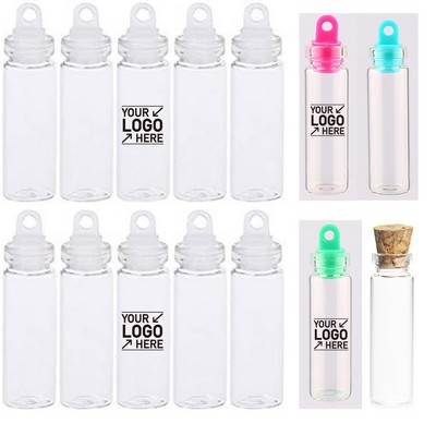 Mini Glass Wishing Bottle