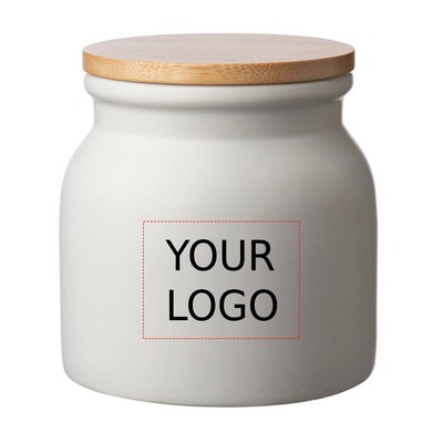 Ceramic Food Container with Lid, 16.9 oz.