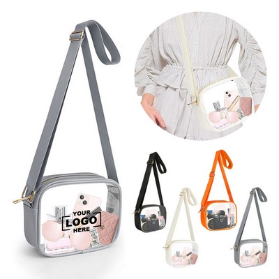 Stadium Approved Clear PVC Crossbody Bag