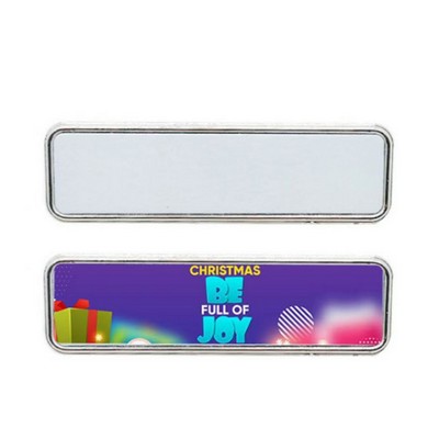 Premium Rectangular Magnetic Chest Badge