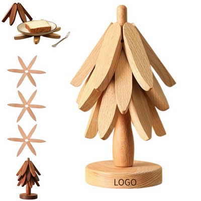 Bamboo Tree Shape Coaster Set