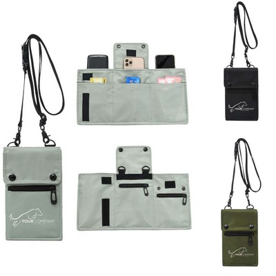 Travel Waterproof Safety PhoneOrganizer Neck Wallet