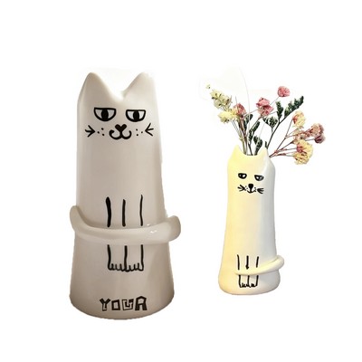 Cute Cat Flower Vase