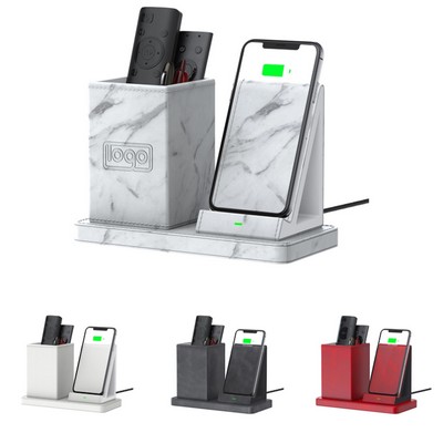Office Wireless Charging Pen Holder