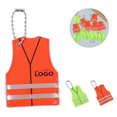 Custom Reflective Safety Vest Keytag