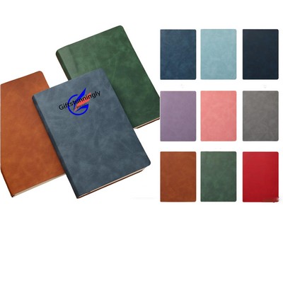 Soft Leather Cover Journal Custom Notebook