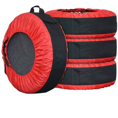 4pcs Tire Cover Bag Set