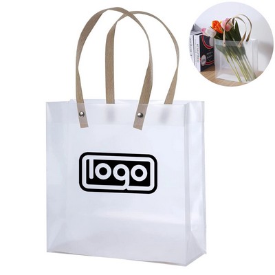 Plastic Matte Gift Bag w/ Handle