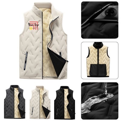 Sleeveless Zip Up Vest