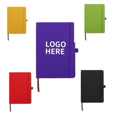 Premium PU Leather-bound Journal with Pen Holder