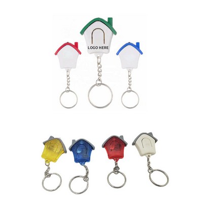 Home-Shaped LED Keychain