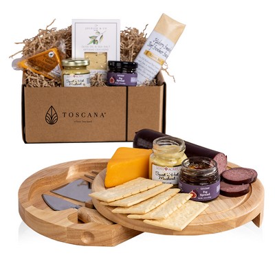 Brie Cheese Board with Gourmet Gift Pack