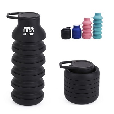 Collapsible Water Bottle with Carabiner