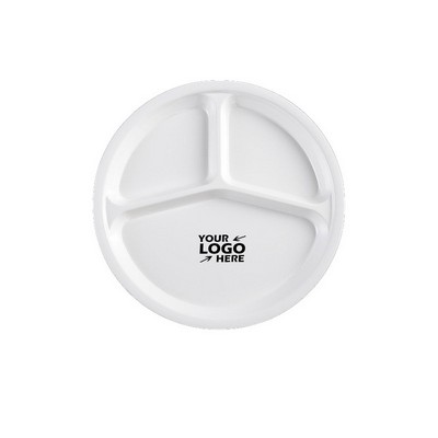 10" 3 Portions Melamine Divided Plates