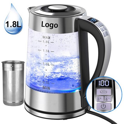 Electric Kettle 1.8L Temperature Control Hot Water Boiler