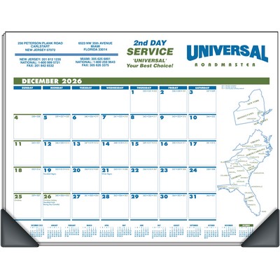 Deskmate 2 Color Custom Color Desk Pad Calendar
