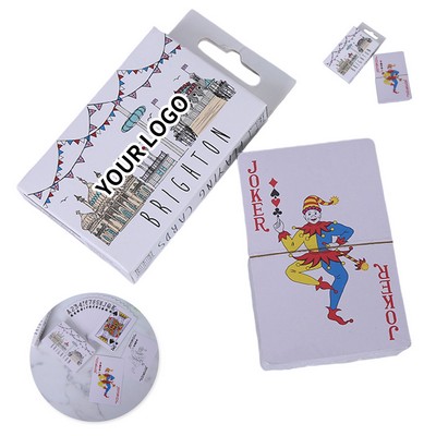 Full Color Poker Size Playing Card Deck With Printed Box