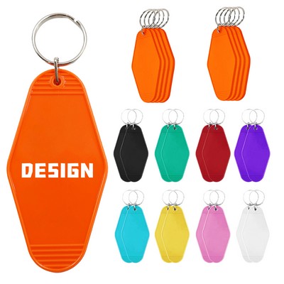 Vintage Plastic Hotel Keychain Motel Key Tag
