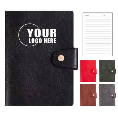 A5 Genuine Leather Ring Binder Notebook