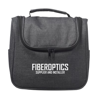 Revis Heathered Toiletry Bag (1 Color Imprint)