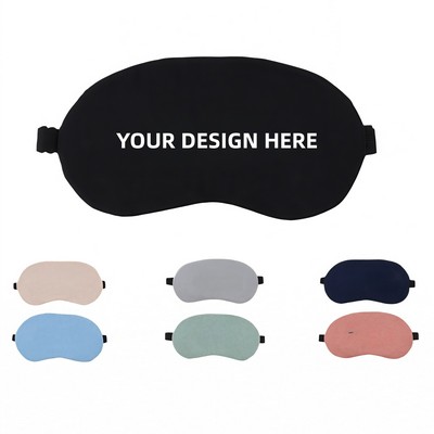 Custom-made Soft Breathable 100% Organic Cotton Sleep Eye Mask
