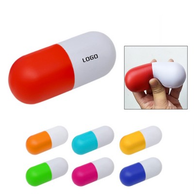 PU Pill Capsule Stress Balls & Squeeze Reliever