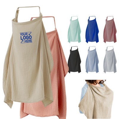 Breathable Muslin Nursing Cover for Breastfeeding