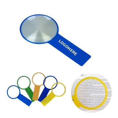Compact Circular Portable Fresnel Lens Magnifier Bookmark