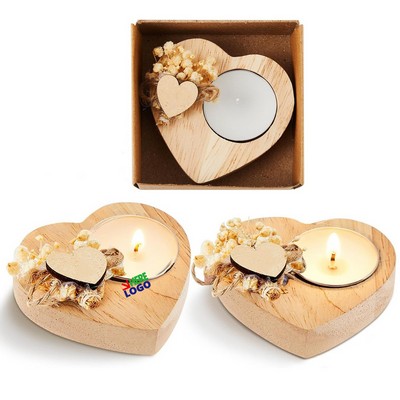 Heart Shaped Candle Holders with Tealight Candle